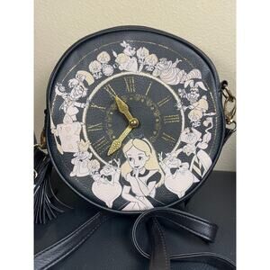 Disney Loungefly Aliso inWonderland Clock Purse Crossbody